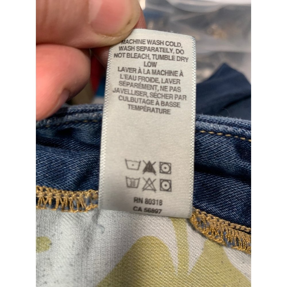 Lucky Brand Womans 12/31 The Sweet Jean Boot Ankle Patched Distressed Blue Cotto - Picture 10 of 12